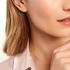 Histoire d'Or Boucles D'oreilles Puces Margh Or Jaune Oxyde De Zirconium Clearance