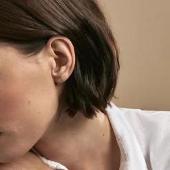 Histoire d'Or Boucles D'oreilles Puces Mon 1er Diamant or rose diamant New