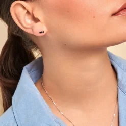 Histoire d'Or Boucles D'oreilles Puces Mai-ly Argent Blanc Oxyde De Zirconium Best