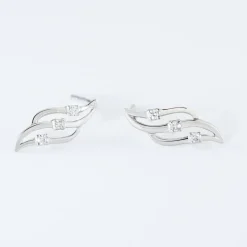 Histoire d'Or Boucles D'oreilles Puces Marnie Or Blanc Diamant Discount