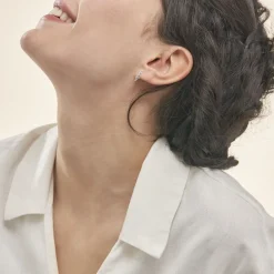 Histoire d'Or Boucles D'oreilles Puces Marnie Or Blanc Diamant Discount