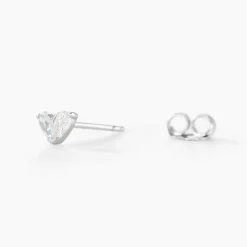 Histoire d'Or Boucles D'oreilles Puces Myhalf argent blanc oxyde