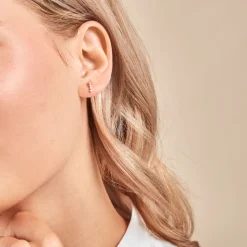 Histoire d'Or Boucles D'oreilles Puces Matleena Or Jaune Diamant Synthétique Clearance