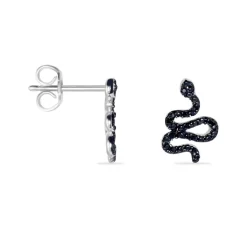 Histoire d'Or Boucles D'oreilles Puces Muses Argent Blanc Oxydes De Zirconium