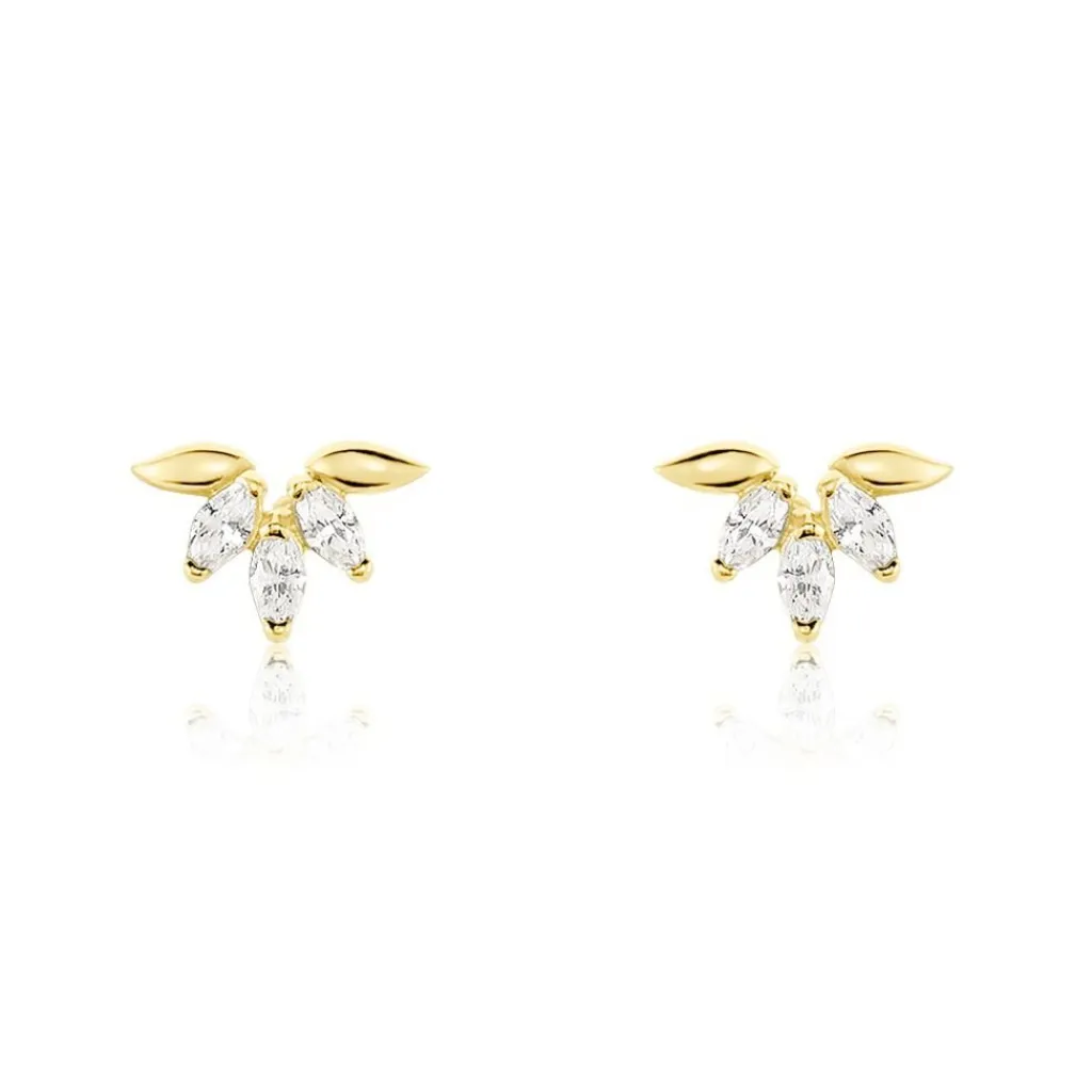 Histoire d'Or Boucles D'oreilles Puces Maralyn Or Jaune Oxyde De Zirconium Discount