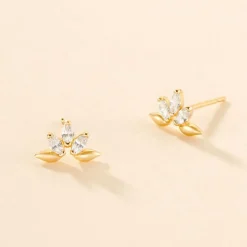 Histoire d'Or Boucles D'oreilles Puces Maralyn Or Jaune Oxyde De Zirconium Discount