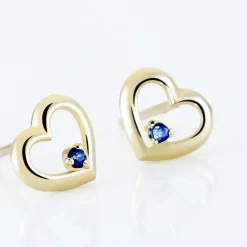 Histoire d'Or Boucles D'oreilles Puces Martella Or Jaune Saphir Discount