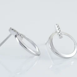 Histoire d'Or Boucles D'oreilles Puces Melissande Or Blanc Diamant Online