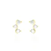 Histoire d'Or Boucles D'oreilles Puces Mureille Or Jaune Oxyde De Zirconium Clearance