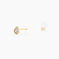 Histoire d'Or Boucles D'Oreilles Puces Mon 1Er Diamant Or Jaune Diamant Sale