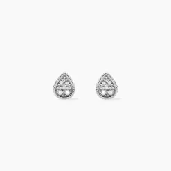 Histoire d'Or Boucles D'oreilles Puces Mon 1er Diamant or blanc diamant Online