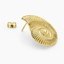 Histoire d'Or Boucles D'oreilles Puces Mermaid Acier Jaune Online