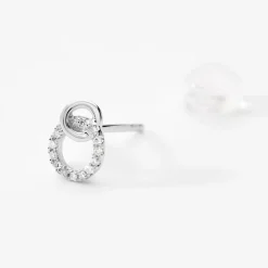 Histoire d'Or Boucles D'oreilles Puces Mahaut Or Blanc Diamant Best