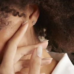 Histoire d'Or Boucles D'oreilles Puces Mahaut Or Blanc Diamant Best