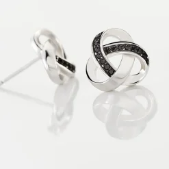 Histoire d'Or Boucles D'oreilles Puces Melina Argent Blanc Oxyde De Zirconium Sale