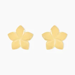 Histoire d'Or Boucles D'oreilles Puces Maora Acier Jaune Hot