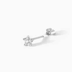 Histoire d'Or Boucles D'oreilles Puces Meriame Argent Blanc Oxyde De Zirconium Outlet