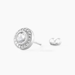 Histoire d'Or Boucles D'oreilles Puces Marquise Argent Blanc Oxyde De Zirconium Hot