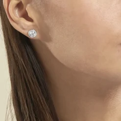 Histoire d'Or Boucles D'oreilles Puces Marquise Argent Blanc Oxyde De Zirconium Hot