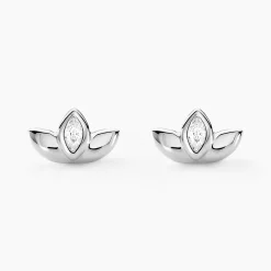 Histoire d'Or Boucles D'oreilles Puces Malva Argent Blanc Oxyde De Zirconium Outlet