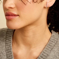 Histoire d'Or Boucles D'oreilles Puces Mabella Argent Blanc Oxyde De Zirconium Outlet