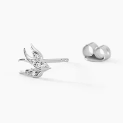Histoire d'Or Boucles D'oreilles Puces Marilla Argent Blanc Oxyde De Zirconium