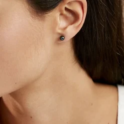 Histoire d'Or Boucles D'oreilles Puces Micaelle Teintees Or Jaune Perle De Culture Best