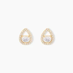 Histoire d'Or Boucles D'oreilles Puces Norig Plaqué Or Jaune Oxyde De Zirconium Online