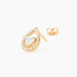 Histoire d'Or Boucles D'oreilles Puces Norig Plaqué Or Jaune Oxyde De Zirconium Online