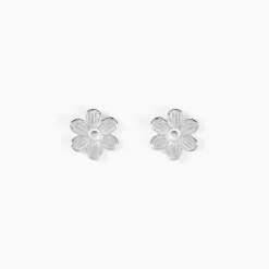Histoire d'Or Boucles D'oreilles Puces Niva Argent Blanc New