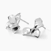 Histoire d'Or Boucles D'oreilles Puces Narcisse Dream Argent Blanc