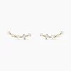 Histoire d'Or Boucles D'oreilles Puces Nichole Or Jaune Diamant Synthétique Clearance