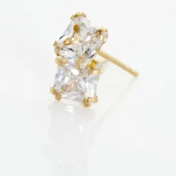 Histoire d'Or Boucles D'oreilles Puces Or Jaune Doreen Oxydes De Zirconium or jaune oxyde Outlet