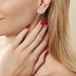 Histoire d'Or Boucles D'oreilles Puces Or Jaune Doreen Oxydes De Zirconium or jaune oxyde Outlet