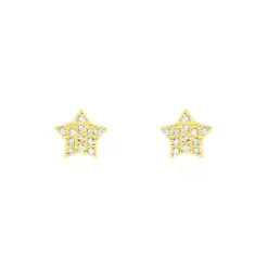 Histoire d'Or Boucles D'oreilles Puces Or Jaune Fragaria Oxydes Discount