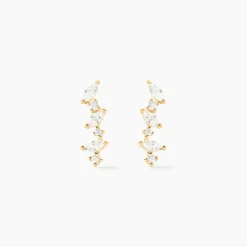 Histoire d'Or Boucles D'oreilles Puces Or Jaune Fortunella Oxydes De Zirconium Discount