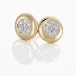 Histoire d'Or Boucles D'oreilles Puces Or Jaune Laurissa Diamants Discount