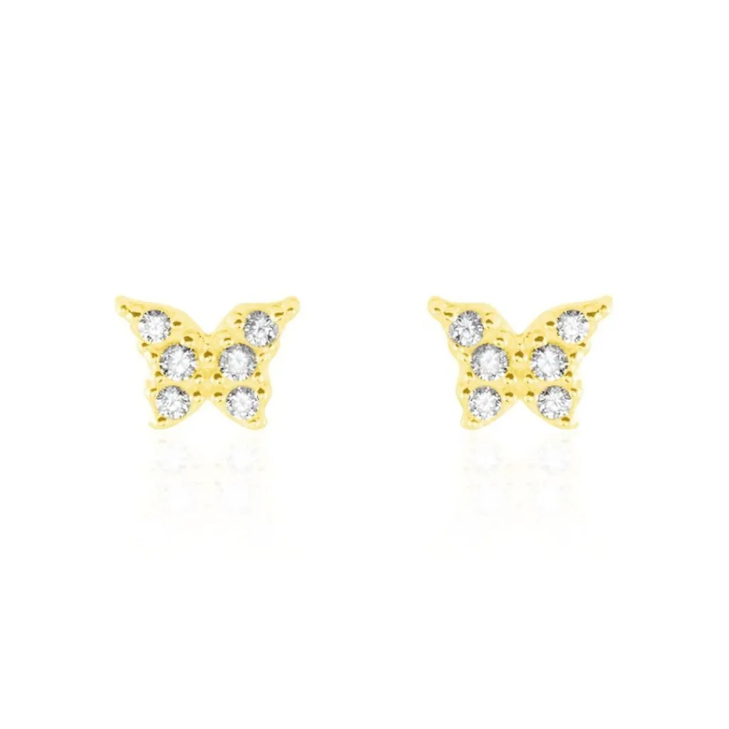 Histoire d'Or Boucles D'oreilles Puces Or Jaune Fragaria Oxydes Sale