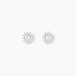 Histoire d'Or Boucles D'oreilles Puces Oliviane Argent Blanc Oxyde De Zirconium Best