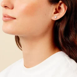 Histoire d'Or Boucles D'oreilles Puces Oliviane Argent Blanc Oxyde De Zirconium Best