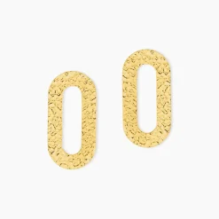 Histoire d'Or Boucles D'oreilles Puces Oren Acier Doré Clearance