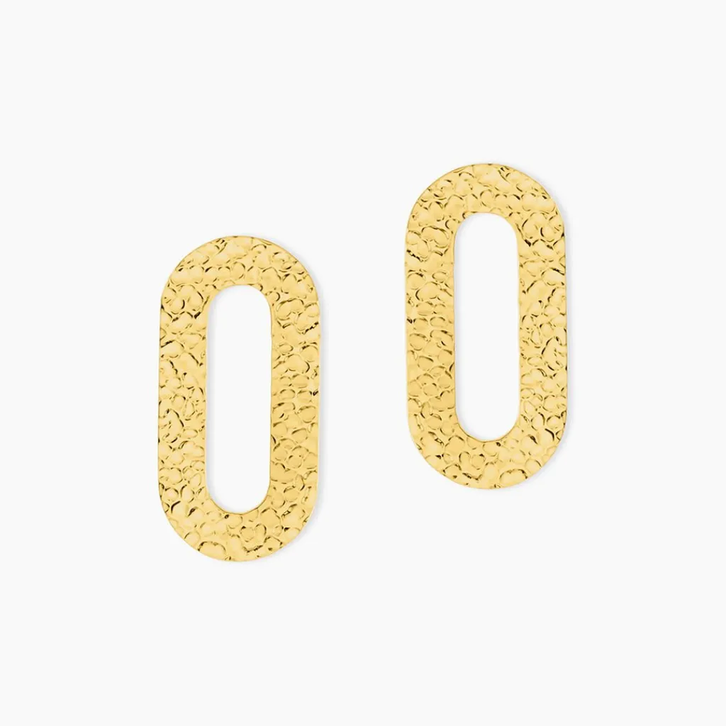 Histoire d'Or Boucles D'oreilles Puces Oren Acier Doré Clearance