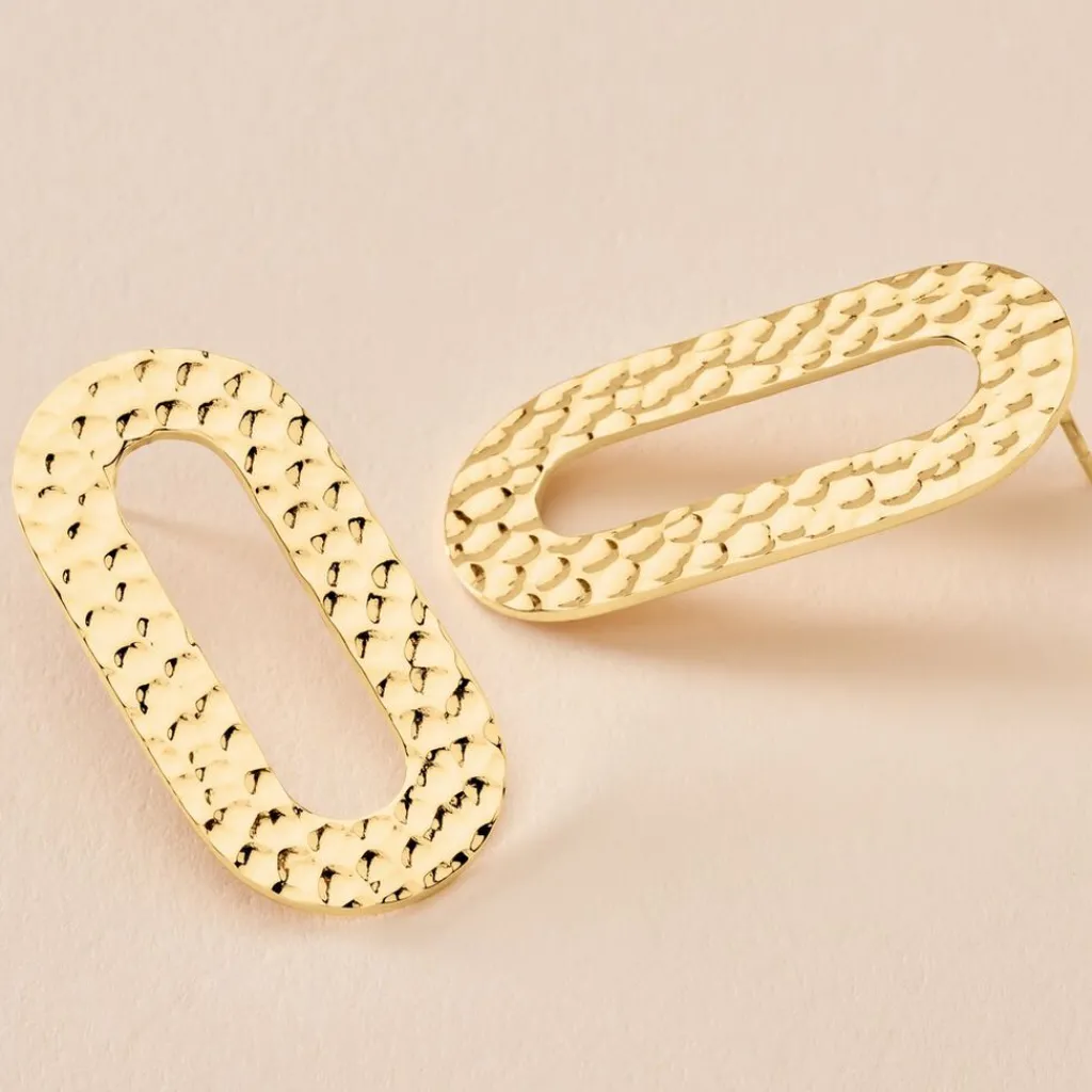 Histoire d'Or Boucles D'oreilles Puces Oren Acier Doré Clearance