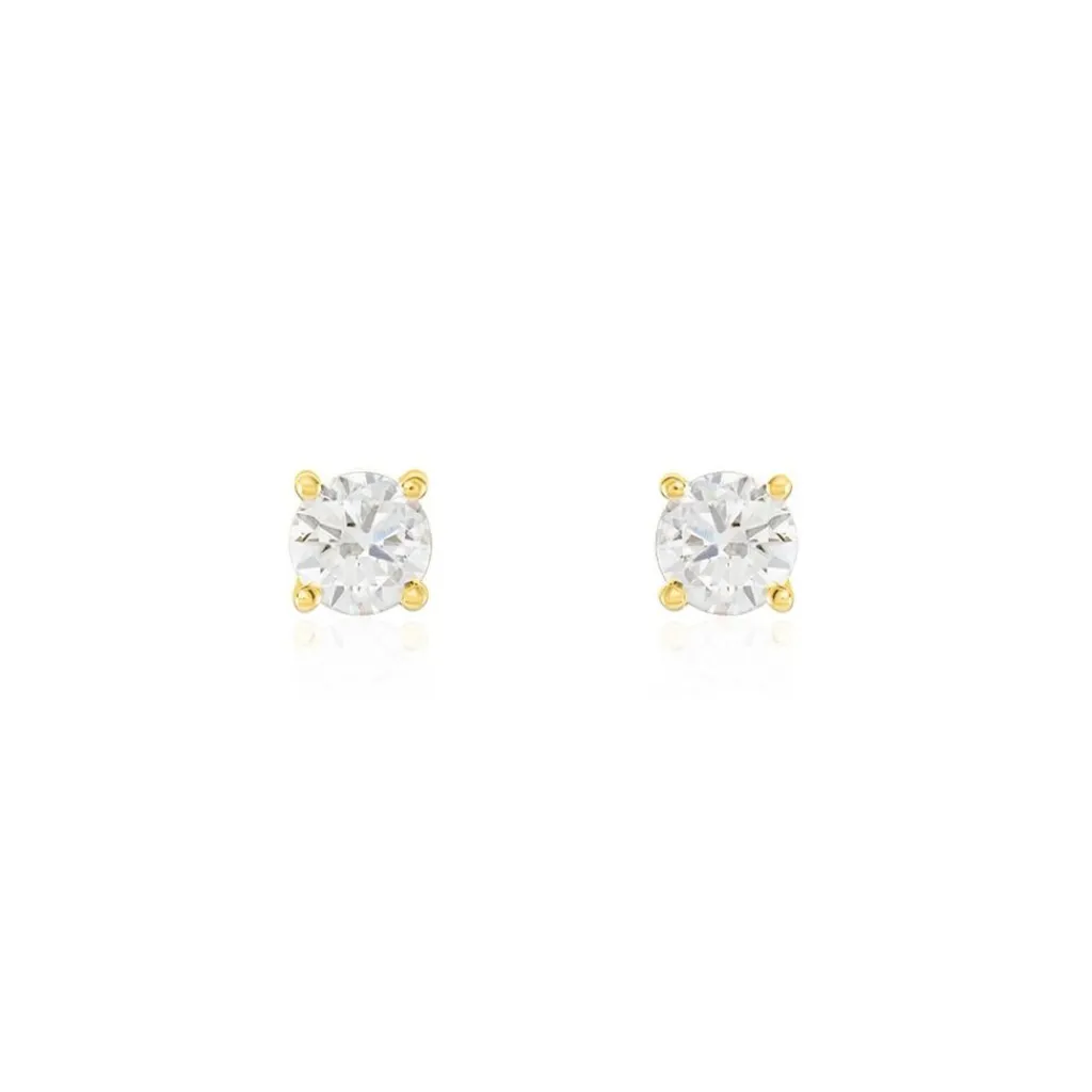 Histoire d'Or Boucles D'oreilles Puces Or Jaune Aphrodite Diamants or jaune diamant Hot