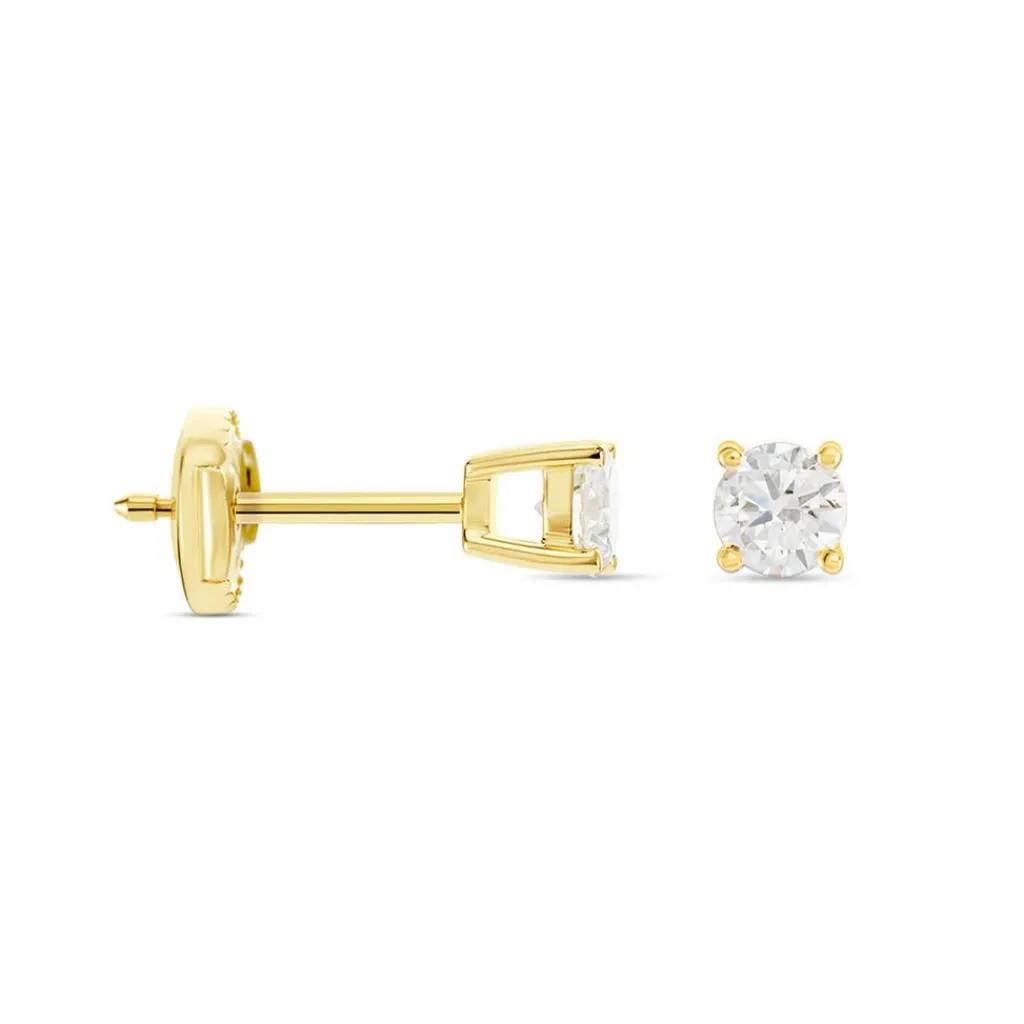Histoire d'Or Boucles D'oreilles Puces Or Jaune Aphrodite Diamants or jaune diamant Hot