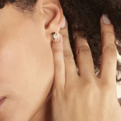 Histoire d'Or Boucles D'oreilles Puces Oliwia Plaqué Or Jaune Oxyde De Zirconium Best