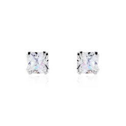 Histoire d'Or Boucles D'oreilles Puces Or Blanc Doreen Oxydes De Zirconium or blanc oxyde Discount
