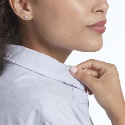 Histoire d'Or Boucles D'oreilles Puces Or Blanc Doreen Oxydes De Zirconium or blanc oxyde Discount