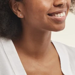 Histoire d'Or Boucles D'oreilles Puces Or Rose Oxydes De Zirconium Hot