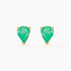 Histoire d'Or Boucles D'oreilles Puces Or Jaune Isador Emeraude or jaune emeraude Clearance